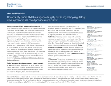 China Healthcare Pulse_ Uncertainty from COVID resurgence largely priced in; policy_regulatory development in 2H could provid...(1)