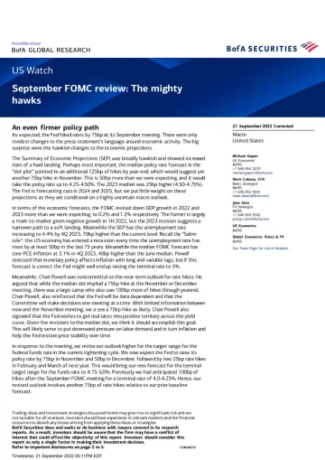 US Watch- September FOMC review