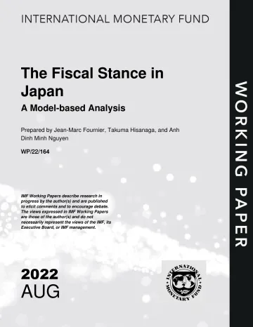 IMF-日本财政状况:基于模型的分析(英)-2022.8-22页