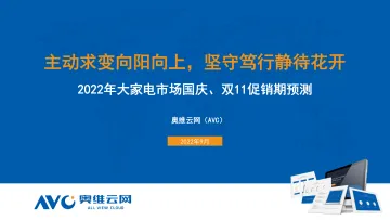 2022年国庆、双11大家电市场预测报告-28页-WN9