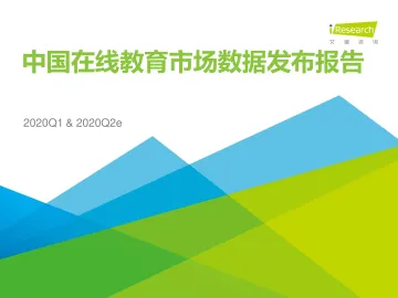 2020Q1&2020Q2e中国在线教育市场数据发布报告_1