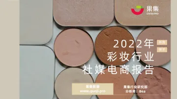 【果集·行研】2022年彩妆行业社媒电商报告-62页