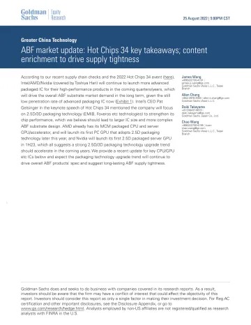 Greater China Technology_ ABF market update_ Hot Chips 34 key takeaways; content enrichment to drive supply tightness(1)_2