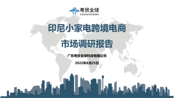 2022印尼小家电跨境电商市场调研报告-广东粤贸全球科技有限公司-35页