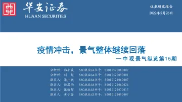 中观景气纵览第15期:疫情冲击,景气整体继续回落-20220526-华安证券-59页
