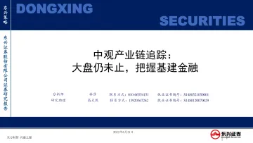中观产业链追踪:大盘仍未止,把握基建金融-20220621-东兴证券-61页