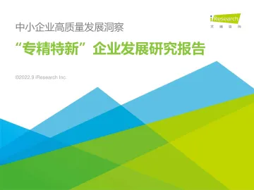 2022年“专精特新”企业发展研究报告-2022.09-46页-WN9
