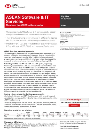 HSBC-亚太地区软件与IT服务行业-东盟软件行业的崛起-2022.3.23-68页