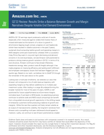 Amazon.com Inc. (AMZN)_ Q2'22 Review_ Results Strike a Balance Between Growth and Margin Narratives Despite Volatile End Dema...(1)