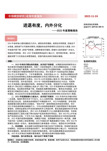 2023年度策略报告:进退有度,内外分化-20221124-中信期货-21页
