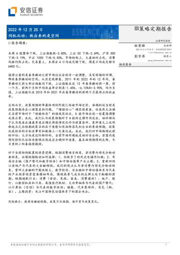 伺机而动：跌出来的是空间-20221225-安信证券-28页
