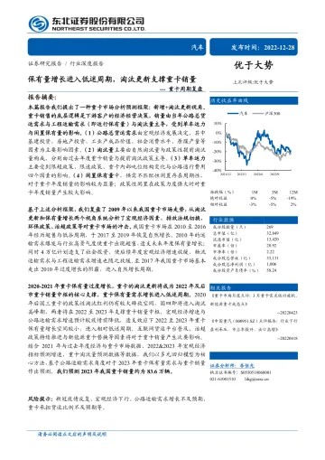 汽车行业重卡周期复盘:保有量增长进入低迷周期,淘汰更新支撑重卡销量-20221228-东北证券-57页