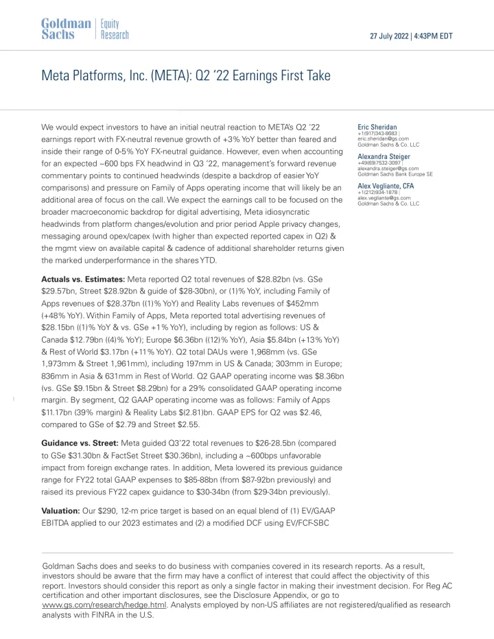 Meta Platforms, Inc. (META)_ Q2 '22 Earnings First Take(1)