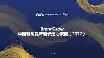 2022年BrandGrow最具增长潜力新锐品牌研究报告-秒针营销科学院&36Kr-2022.12-81页