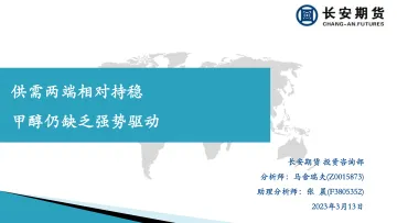 供需两端相对持稳,甲醇仍缺乏强势驱动-230313-长安期货-21页