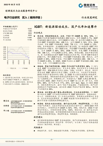 电子行业:IGBT,新能源驱动成长,国产化率加速攀升-20220512-国金证券-37页