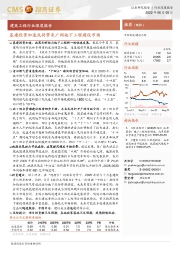 建筑工程行业深度报告:基建投资加速或将带来广阔地下工程建设市场-20220605-招商证券-24页