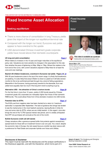 HSBC-全球投资策略-固定收益资产配置:寻求平衡-2022.6.8-41页