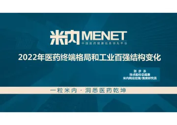 2022年医药终端格局和医药工业百强结构变化-米内-42页