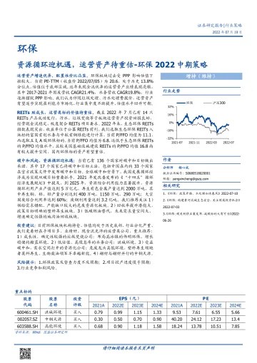 环保行业2022中期策略：资源循环迎机遇，运营资产待重估-20220719-国盛证券-25页