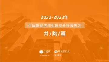 2022年中国新经济公司并购交易报告-+IT桔子-36页