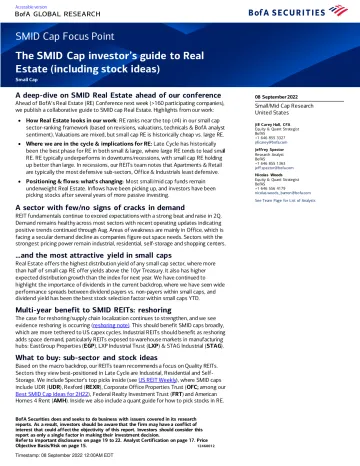 SMID Cap Focus Point The SMID Cap investor’s guide to Real Estate (including stock ideas)