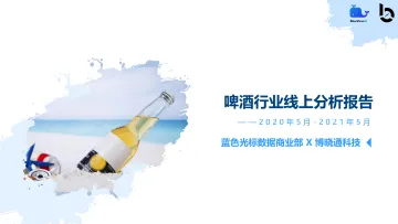 博晓通科技-啤酒行业线上分析报告:2020年5月_2021年5月-47页