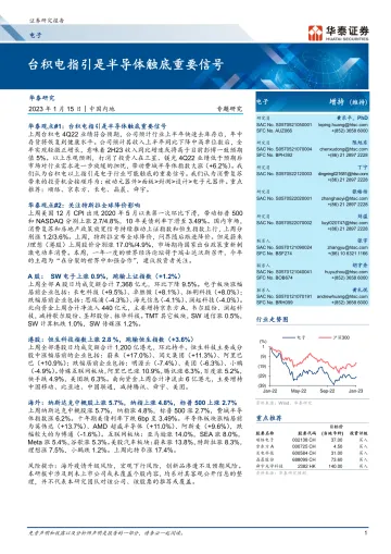 电子行业专题研究:台积电指引是半导体触底重要信号-20230115-华泰证券-28页