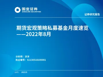 期货宏观策略私募基金月度速览:2022年8月-20220907-国金证券-24页