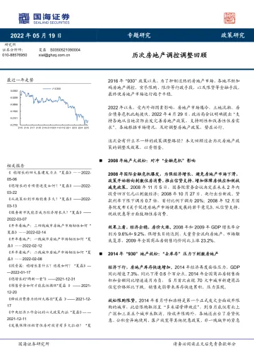 专题研究:历次房地产调控调整回顾-20220519-国海证券-21页