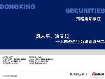 北向资金行为跟踪系列二:风未平,浪又起-20220411-东兴证券-29页