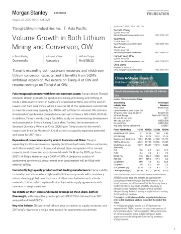 002466.SZ-Morgan Stanley-Tianqi Lithium Industries Inc. Volume Growth in Both Lithiu_2