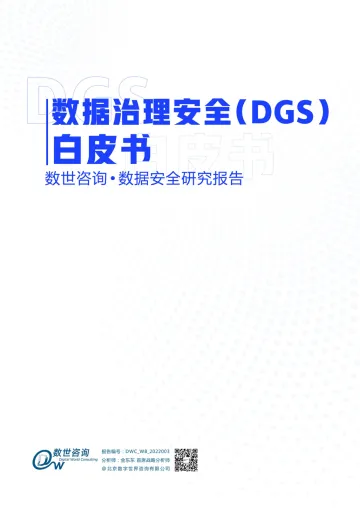 数据治理安全(DGS)白皮书-30页