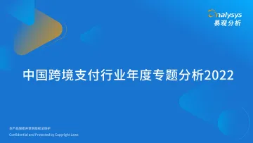 易观：中国跨境支付行业年度专题分析2022-22页
