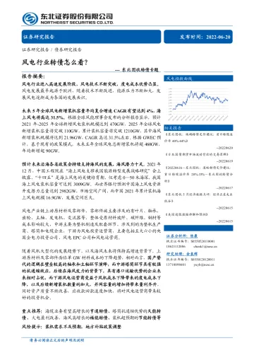 固收转债专题:风电行业转债怎么看?-20220620-东北证券-38页