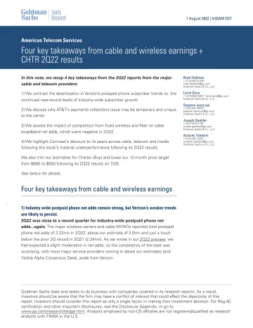 Americas Telecom Services_ Four key takeaways from cable and wireless earnings + CHTR 2Q22 results(1)