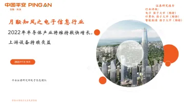 月酝知风之电子信息行业:2022年半导体产业将维持较快增长,上游设备持续受益-20220714-平安证券-19页