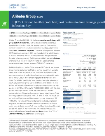 Alibaba Group (BABA)_ 1QFY23 review_ Another profit beat; cost controls to drive earnings growth inflection; Buy(1)