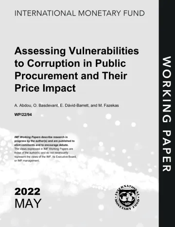 IMF-评估公共采购中的腐败脆弱性及其价格影响(英)-2022.5-31页
