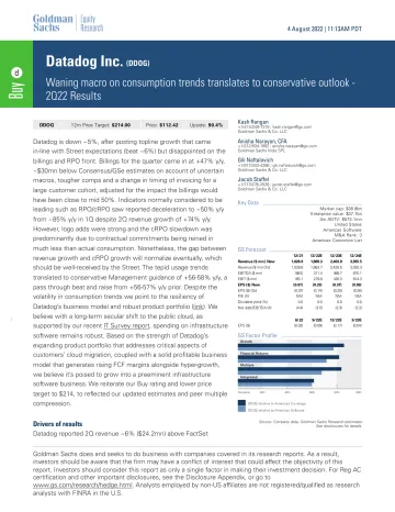 Datadog Inc. (DDOG)_ Waning macro on consumption trends translates to conservative outlook - 2Q22 Results(1)