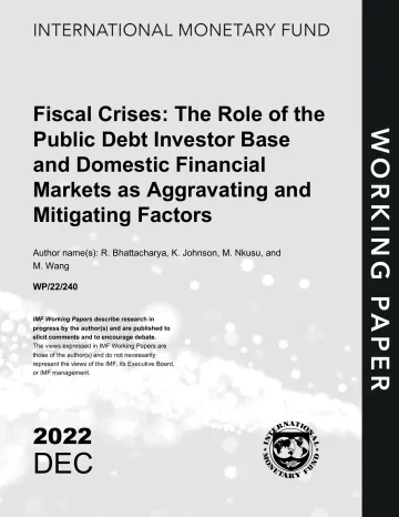IMF-财政危机:公共债务投资者基础和国内金融市场作为加重和缓解因素的作用(英)-2022.12-42页