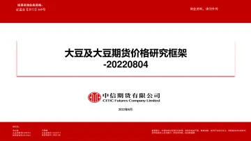 大豆及大豆期货价格研究框架-20220804-中信期货-67页