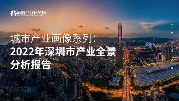 城市产业画像系列:2022年深圳市产业全景分析报告-110页