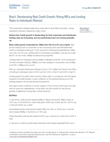 Brazil_ Decelerating Real Credit Growth; Rising NPLs and Lending Rates to Individuals (Ramos)(1)
