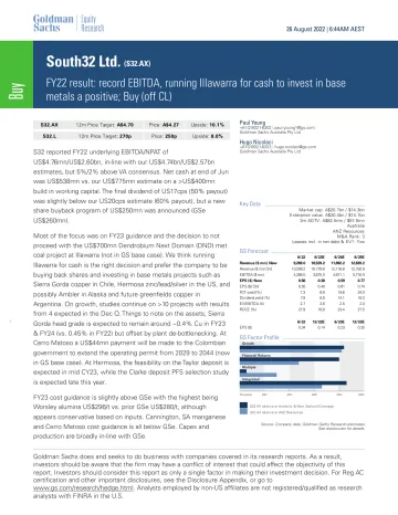 South32 Ltd. (S32.AX)_ FY22 result_ record EBITDA, running Illawarra for cash to invest in base metals a positive; Buy (off CL) (1)