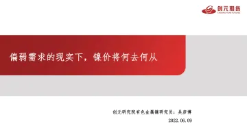 偏弱需求的现实下，镍价将何去何从-20220609-创元期货-30页