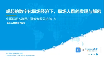 中国职场人群用户画像专题分析2018