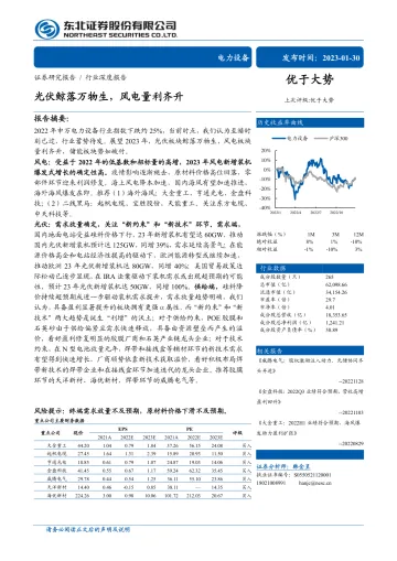 电力设备行业深度报告:光伏鲸落万物生,风电量利齐升-20230130-东北证券-46页