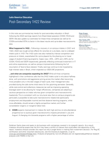 Latin America Education_ Post-Secondary 1H22 Review(1)