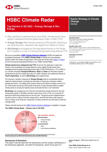 HSBC-全球气候能源行业-HSBC气候雷达:2022年第二季度的首要主题-储能与生物能源-2022.5.18-29页